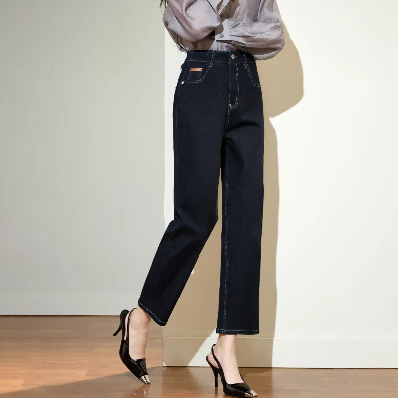 SMEN Jeans Women's Navy Blue-5