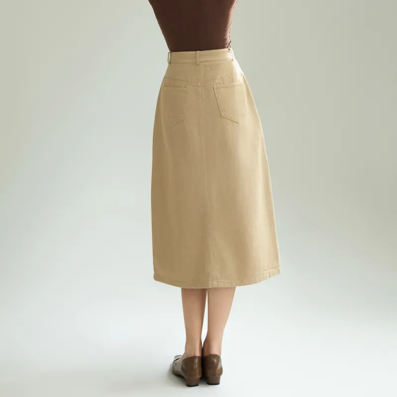 SMEN Denim Long Skirts Women's-3