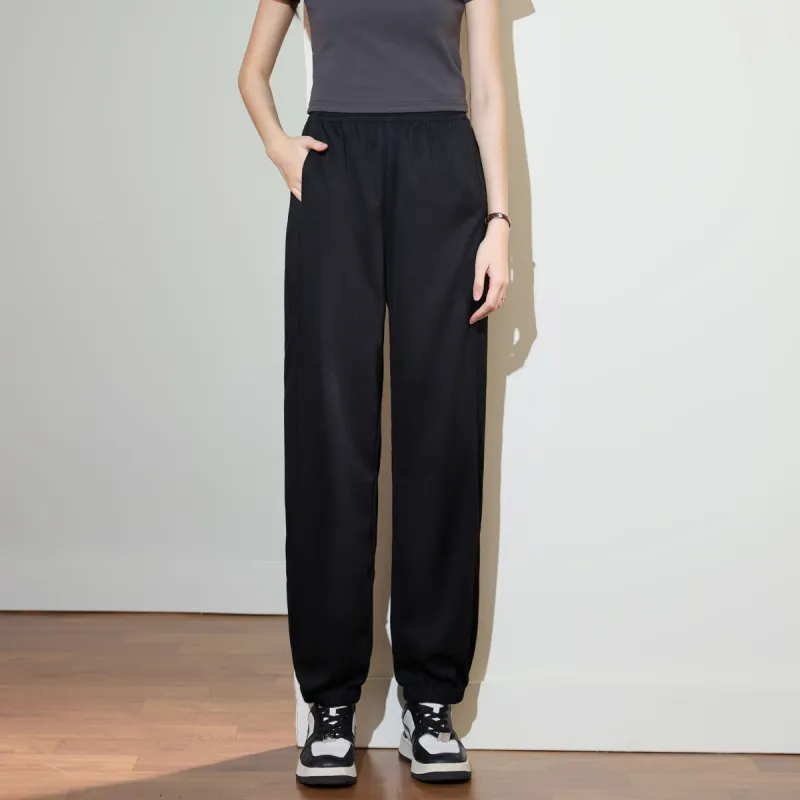 SMEN Casual Pants Women's Black-6