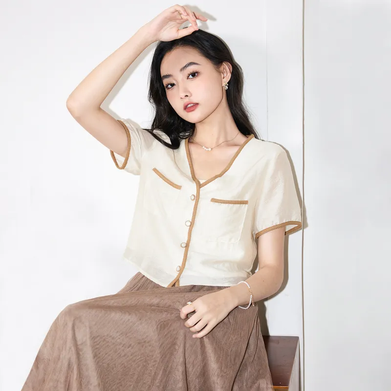SMEN Shirts Women's Beige-8