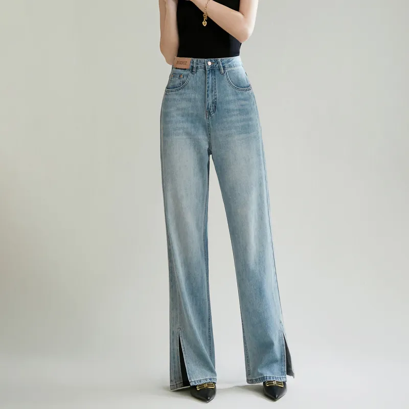 SMEN Jeans Women's Denim Blue-5