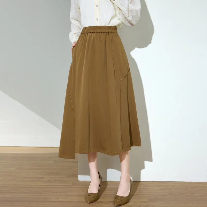 SMEN Casual Long Skirts Women's-5