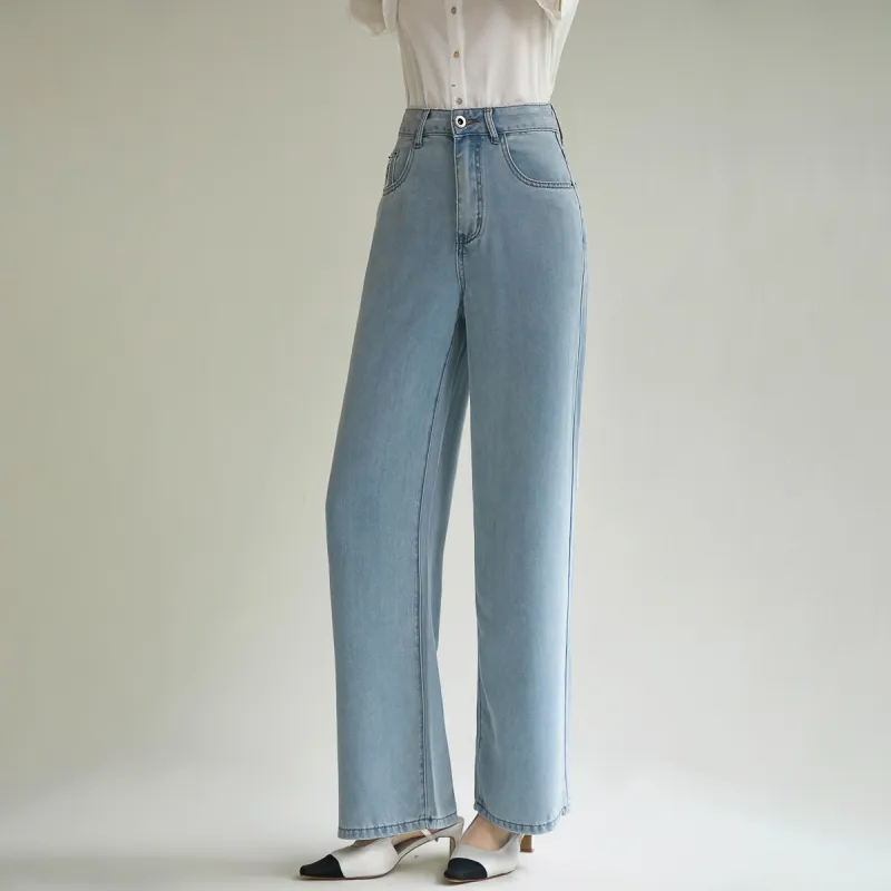 SMEN Jeans Women's Denim Blue-5