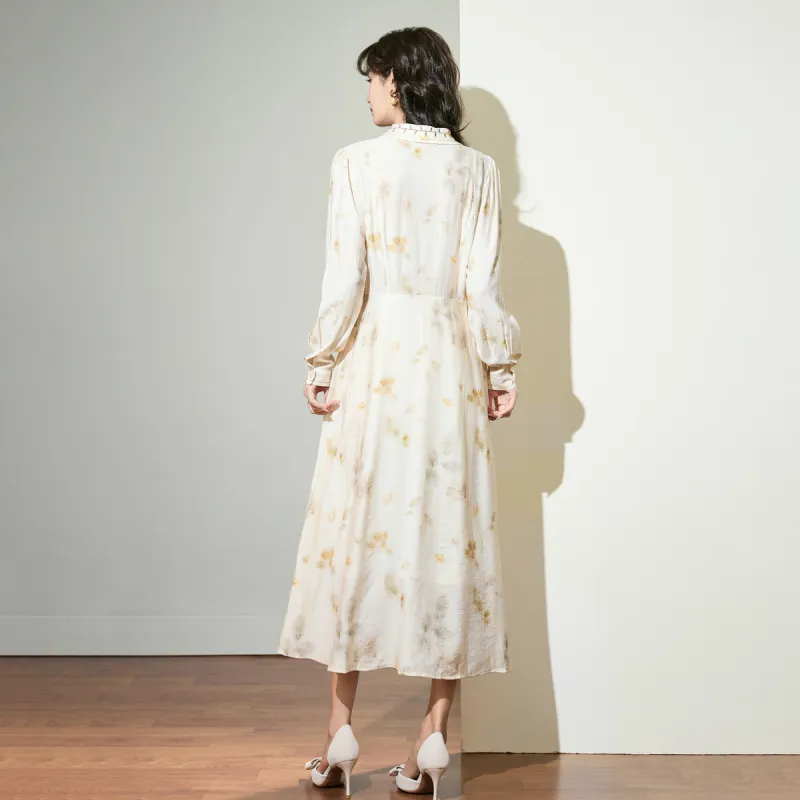 SMEN Long Sleeved Dresses Women's Multicolor-2