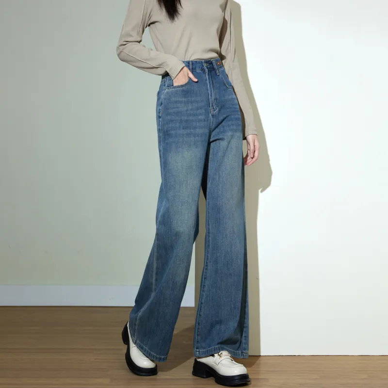 SMEN Jeans Women's Denim Blue-3