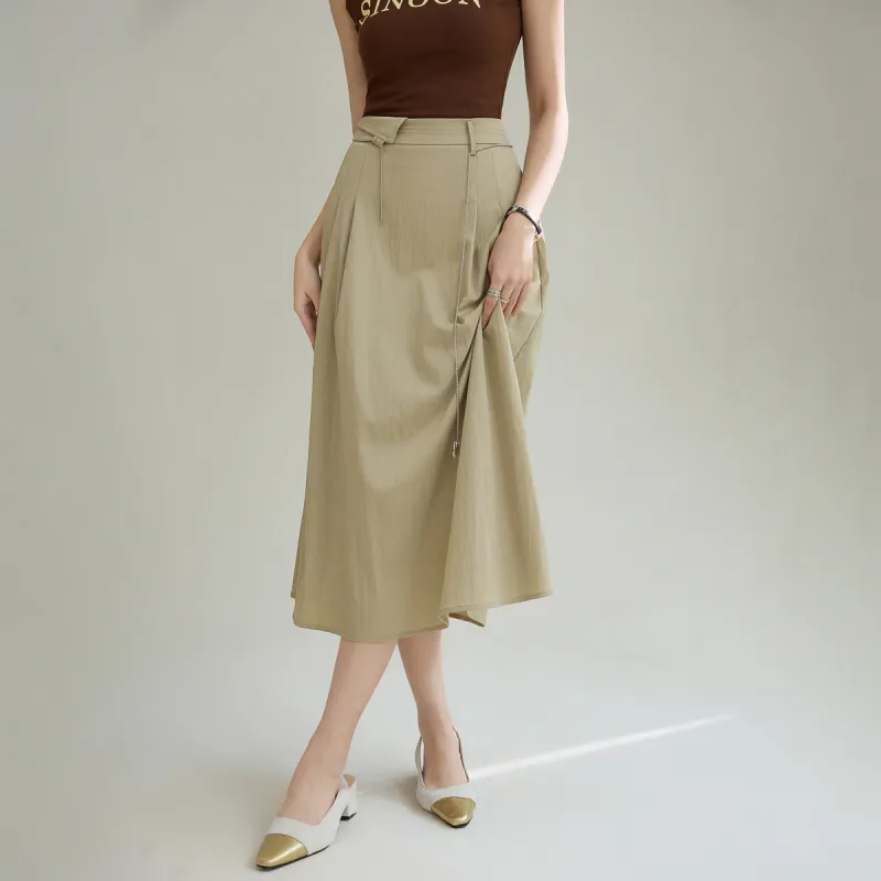 SMEN Casual Long Skirts Women's-10