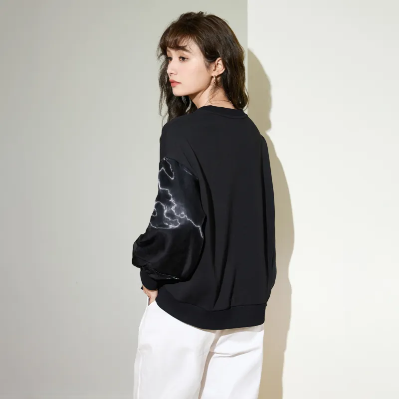 SMEN Sweatshirts Women's Black-4