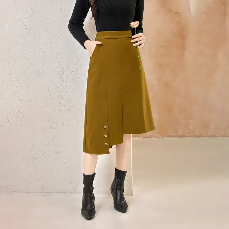 SMEN Casual Long Skirts Women's-12