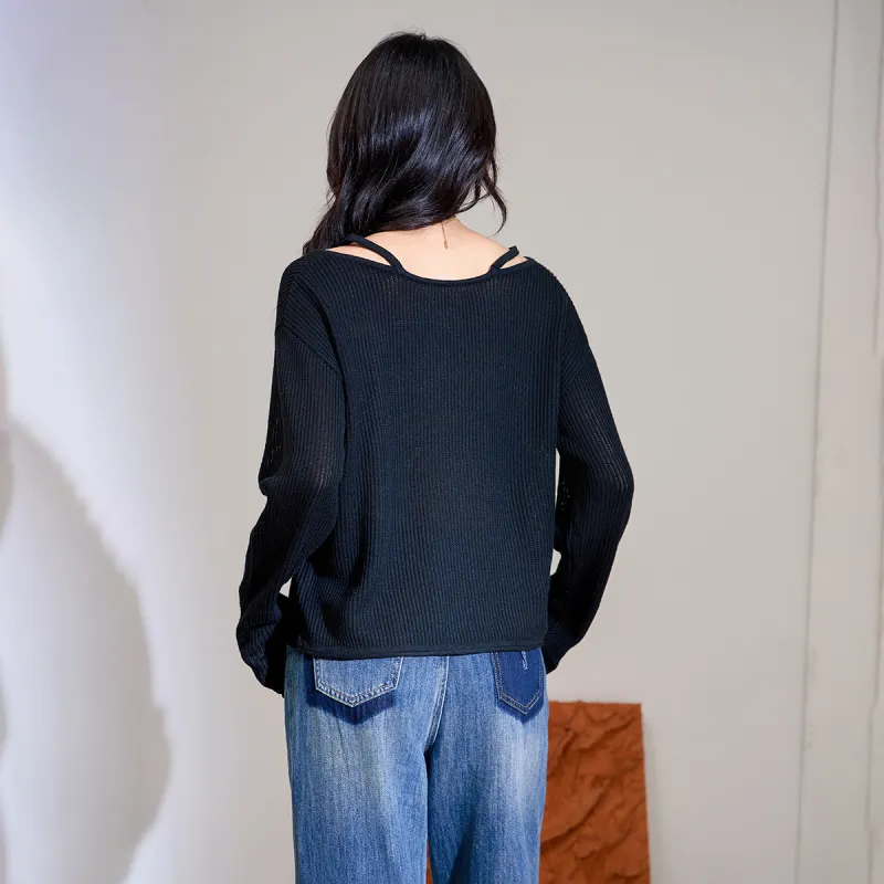 SMEN Knitwear Women's Black-1