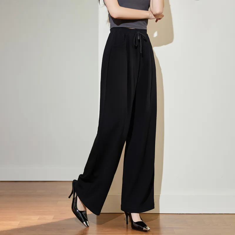 SMEN Casual Pants Women's Black-2