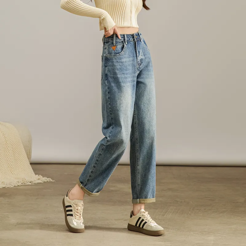SMEN Jeans Women's Denim Blue-9
