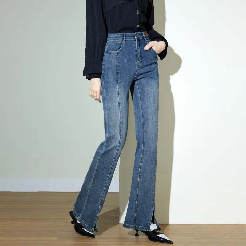 SMEN Jeans Women's Denim Blue-6