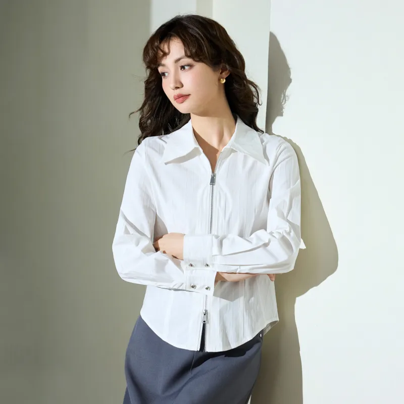 SMEN Shirts Women's White-5