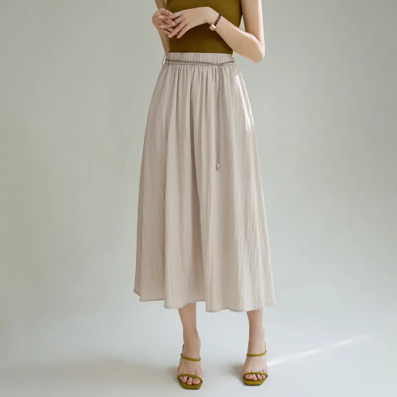 SMEN Casual Long Skirts Women's-19