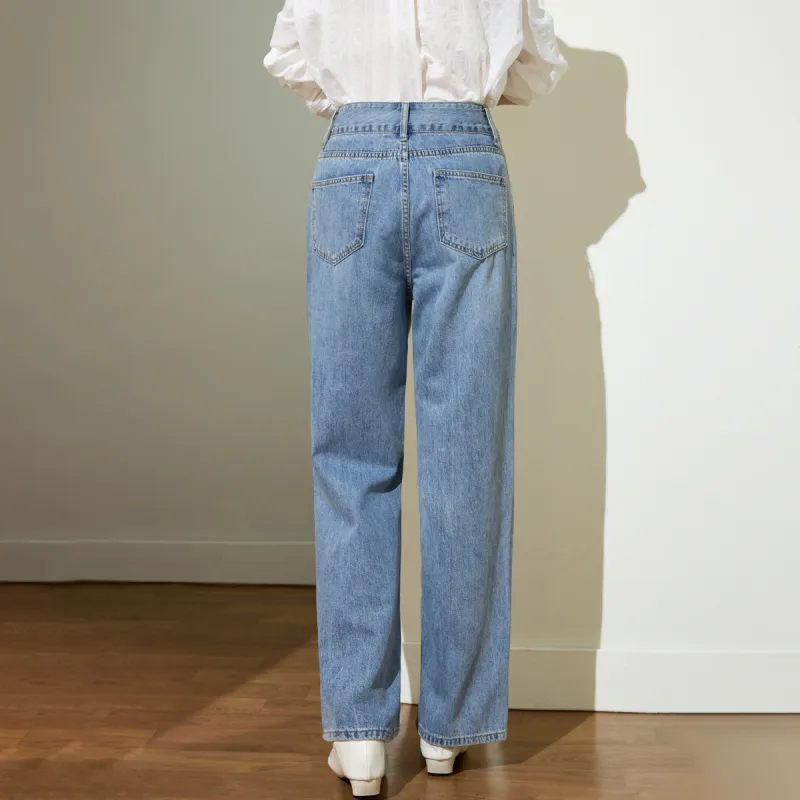 SMEN Jeans Women's Denim Blue-7