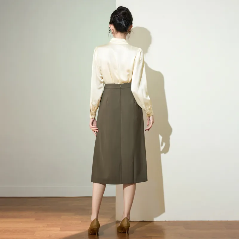 SMEN Casual Long Skirts Women's-11