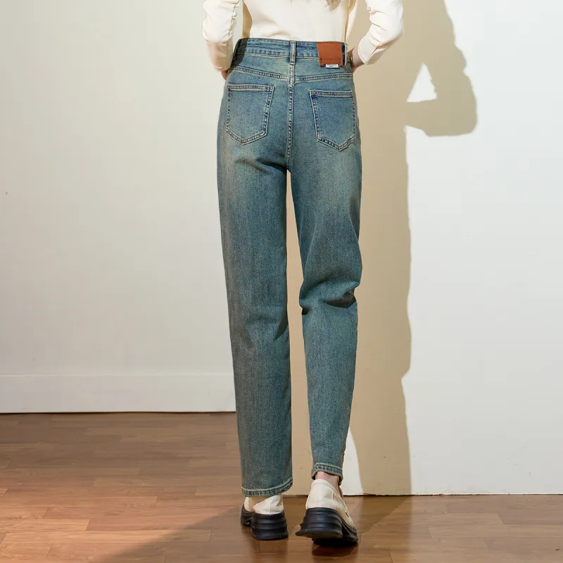 SMEN Jeans Women's Denim Blue-5