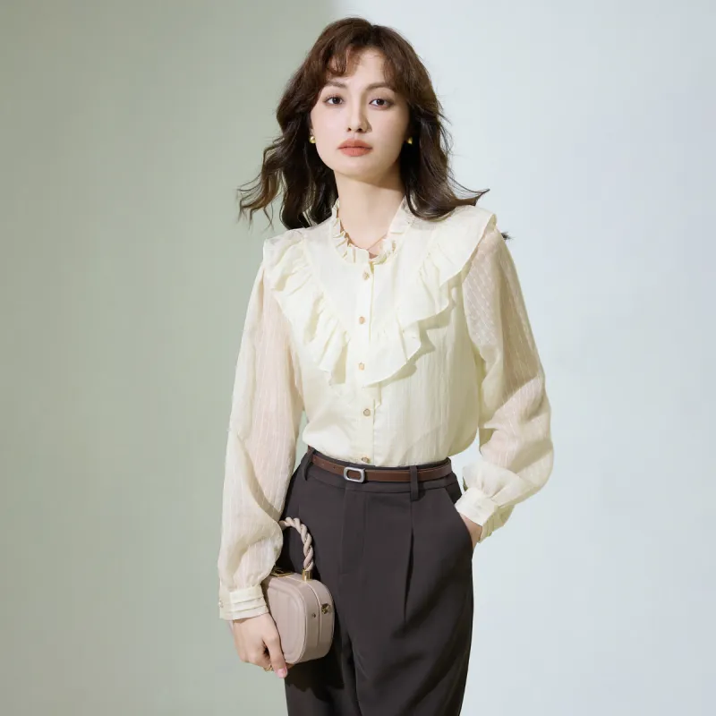 SMEN Shirts Women's Beige-9