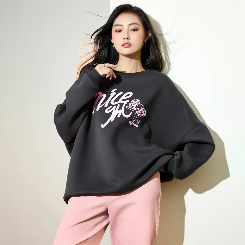 SMEN Sweatshirts Women's Gray-3