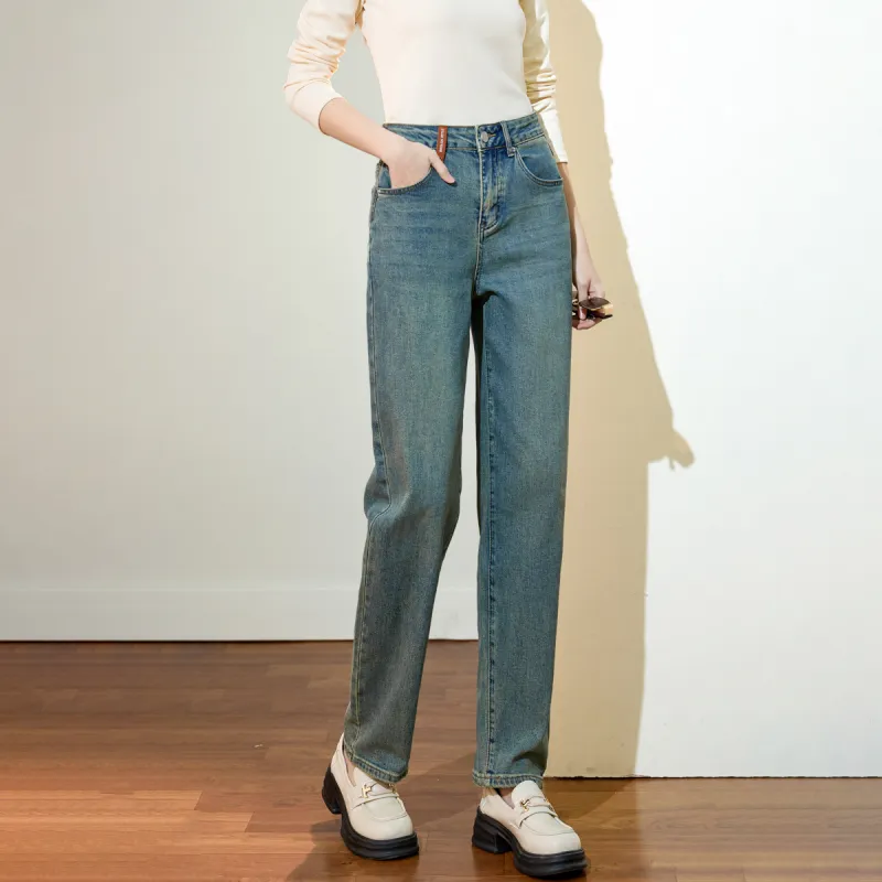 SMEN Jeans Women's Denim Blue-4