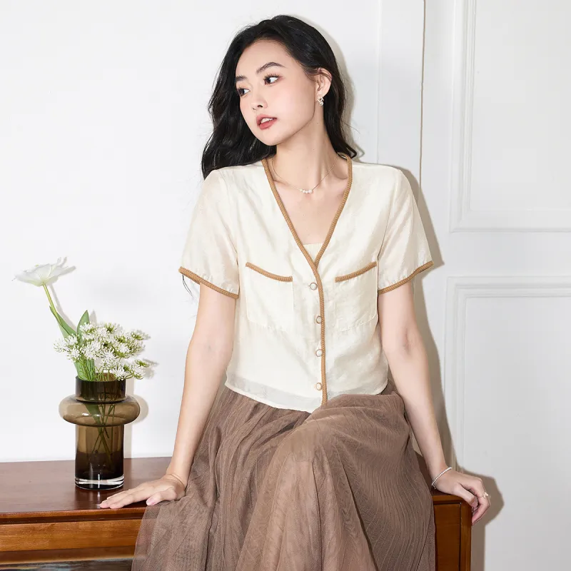 SMEN Shirts Women's Beige-7