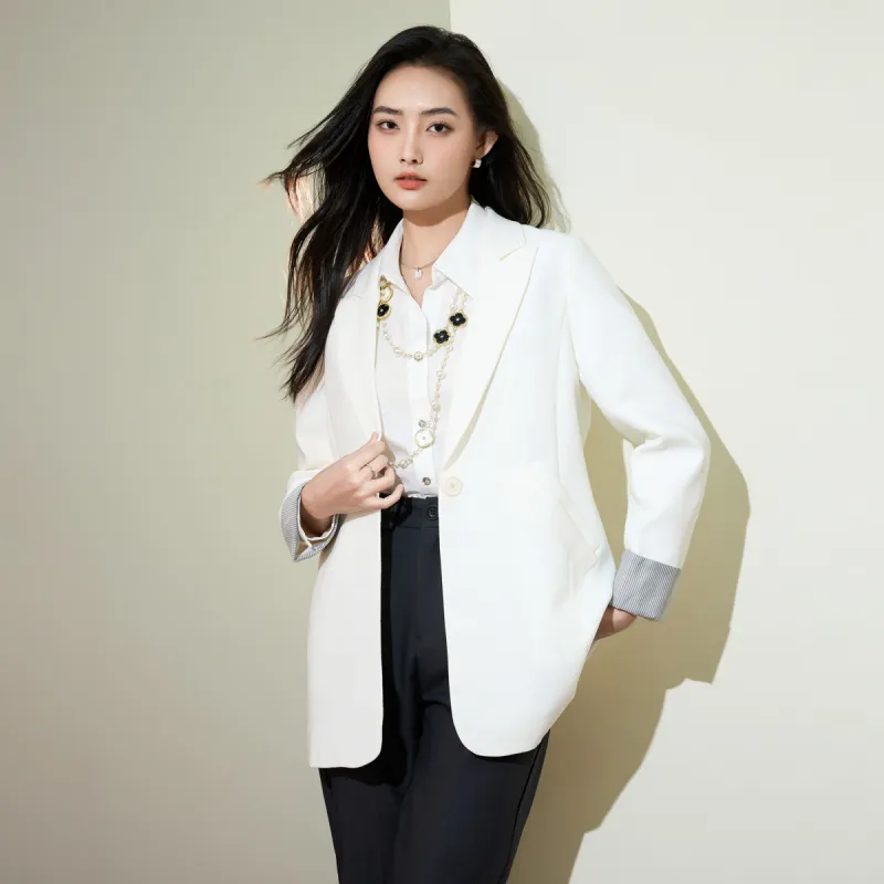SMEN Business Suit Women's White-2