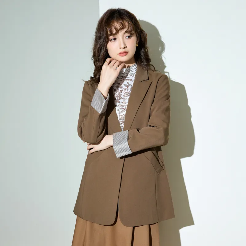 SMEN Business Suit Women's Coffee-8