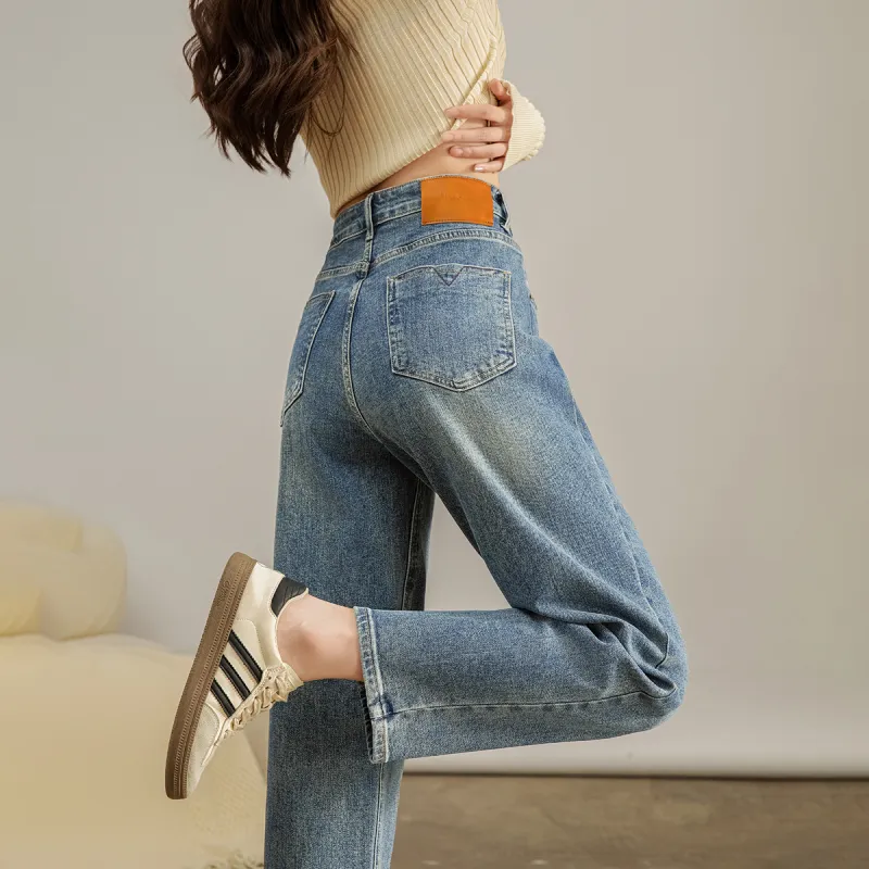 SMEN Jeans Women's Denim Blue-6