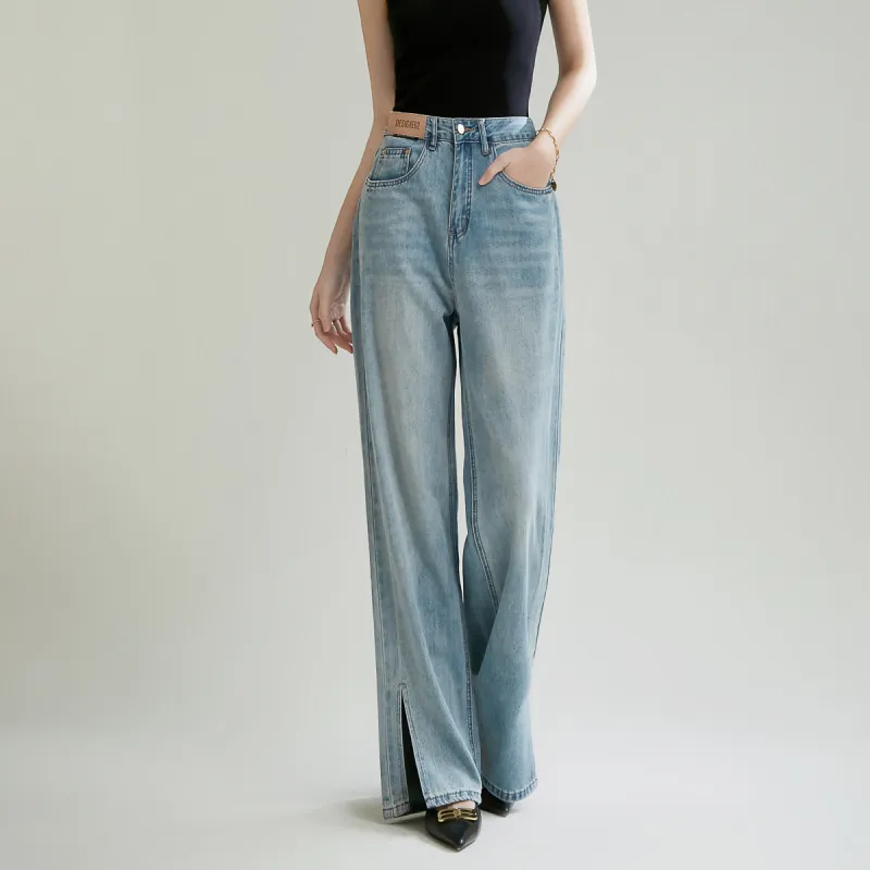 SMEN Jeans Women's Denim Blue-3