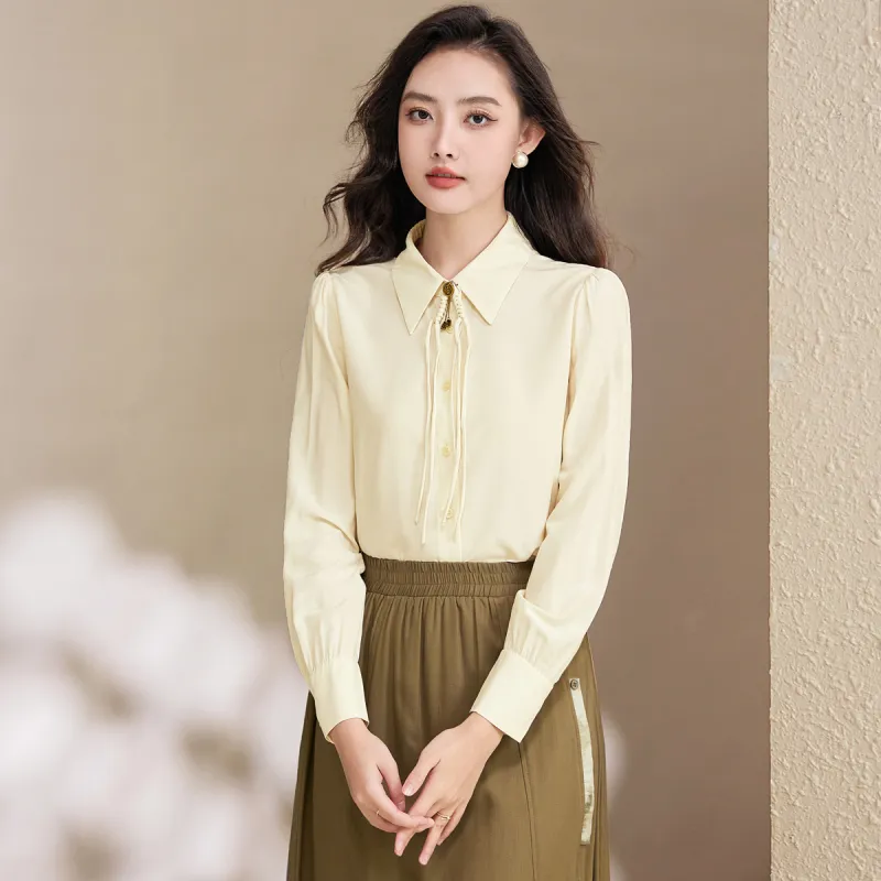 SMEN Shirts Women's Beige-4