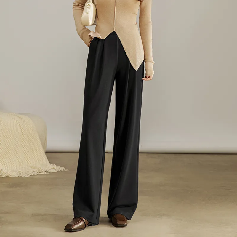 SMEN Casual Pants Women's Black-3