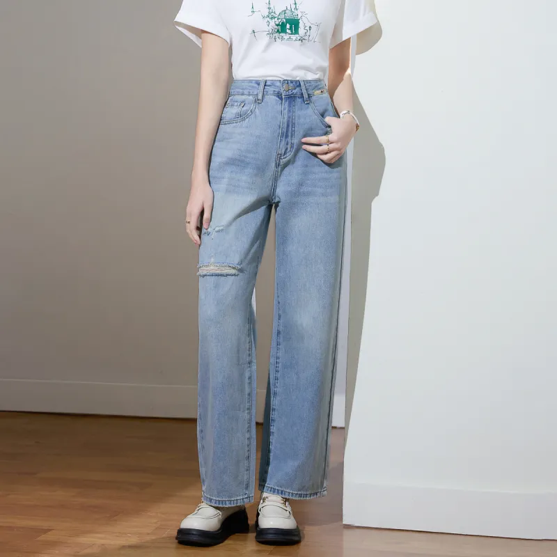 SMEN Jeans Women's Denim Blue-3