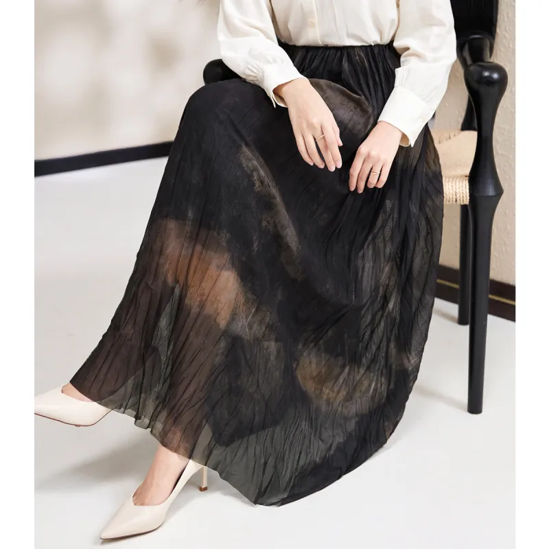 SMEN Casual Long Skirts Women's Multicolor-3