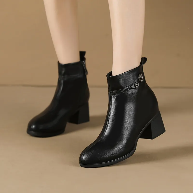 COVER Ankle Boots 5.2cm Women's Black-5