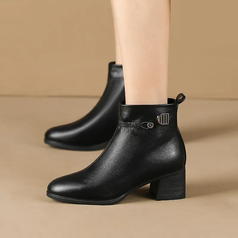 COVER Ankle Boots 5.2cm Women's Black-1