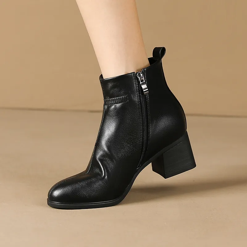 COVER Ankle Boots 5.2cm Women's Black-2