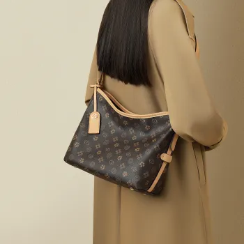 RED DRAGONFLY PVC Tote Shopping Bag Shoulder Bag Mommy Bag Crossbody Bag Bucket Bag Commute Regular Unisex Dark Coffee