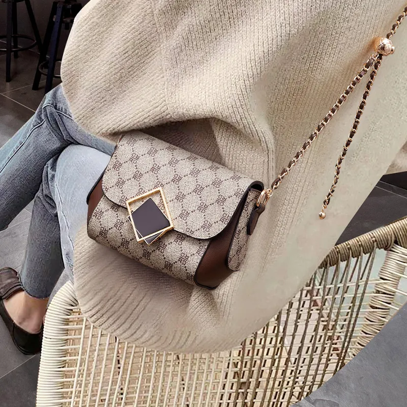 RED DRAGONFLY PVC Shoulder Bag, Crossbody Bag Regular Women's Light Coffee-1