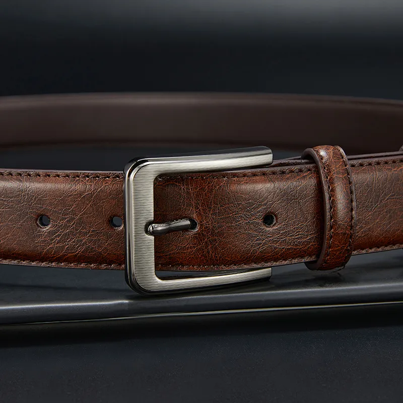 RED DRAGONFLY Cow Leather Belts Unisex Black 3.3cm-14