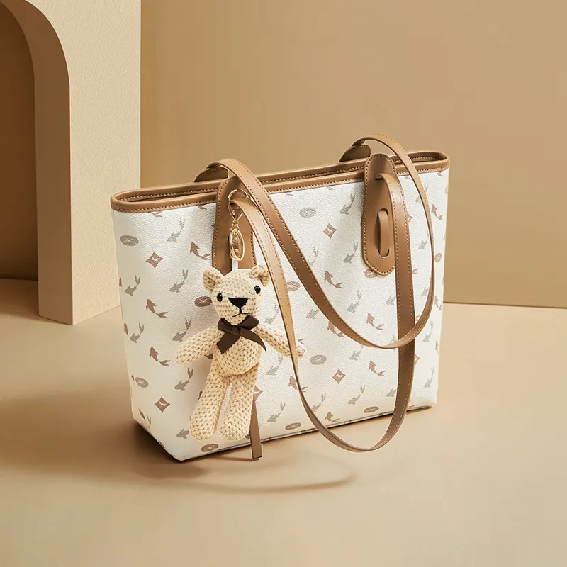 RED DRAGONFLY PVC Tote Commute Versatile Premium Minimalist Large Capacity Underarm Shoulder Bag Women's Multicolor-24