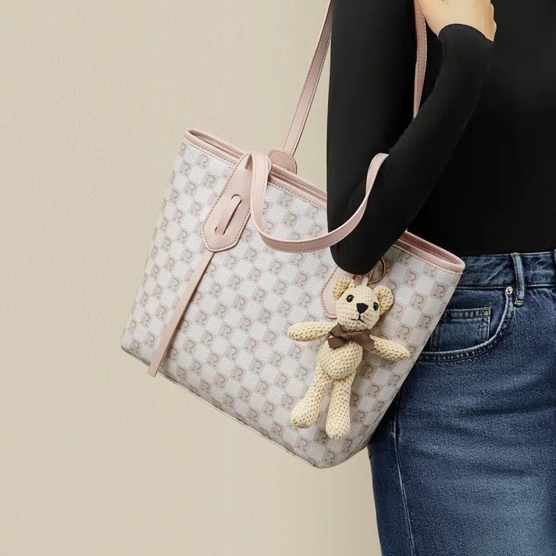 RED DRAGONFLY PVC Tote Commute Versatile Premium Minimalist Large Capacity Underarm Shoulder Bag Women's Multicolor-27