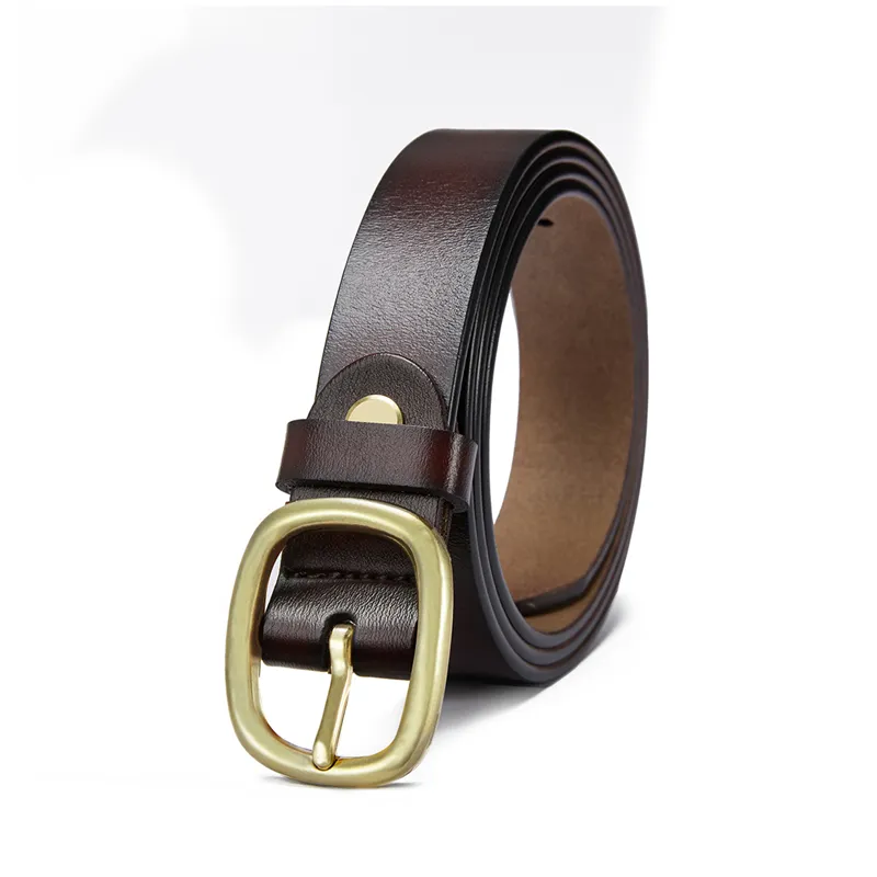 RED DRAGONFLY Cow Split Leather Leather Belts Unisex Width 2.4CM-3