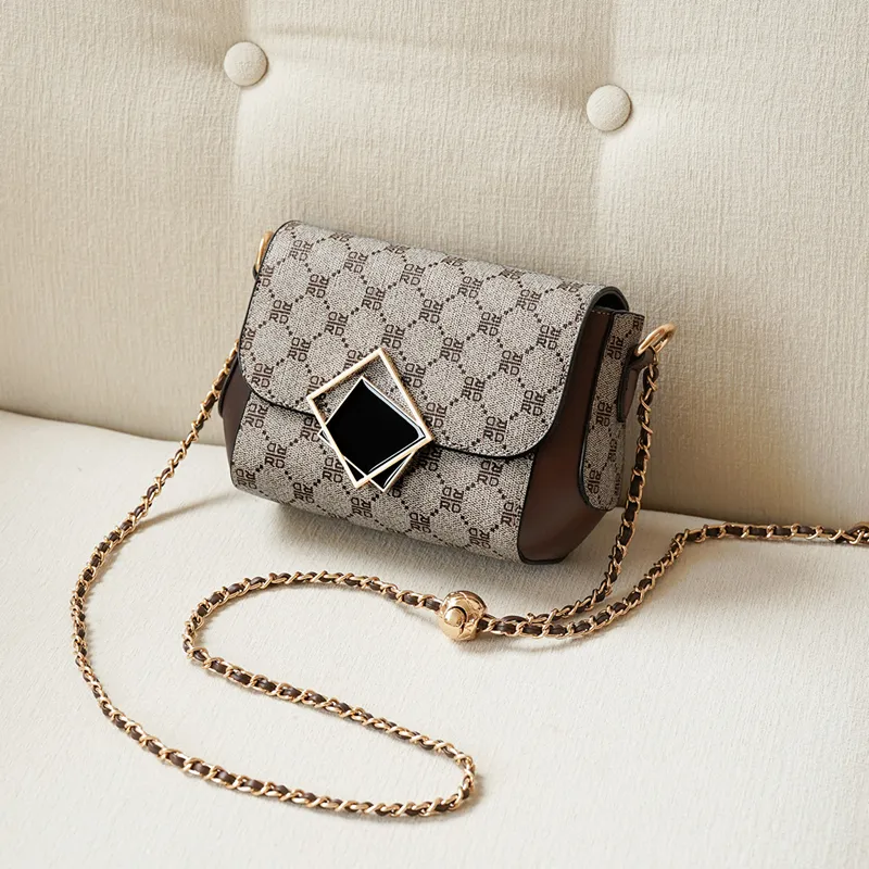 RED DRAGONFLY PVC Shoulder Bag, Crossbody Bag Regular Women's Light Coffee-3