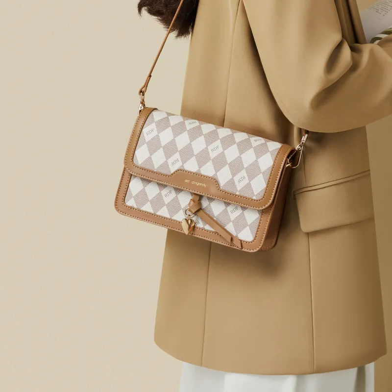 RED DRAGONFLY Pvc Small Square Bag Shoulder Bag Regular Women's Brown/Dark Coffee/Coffee-5