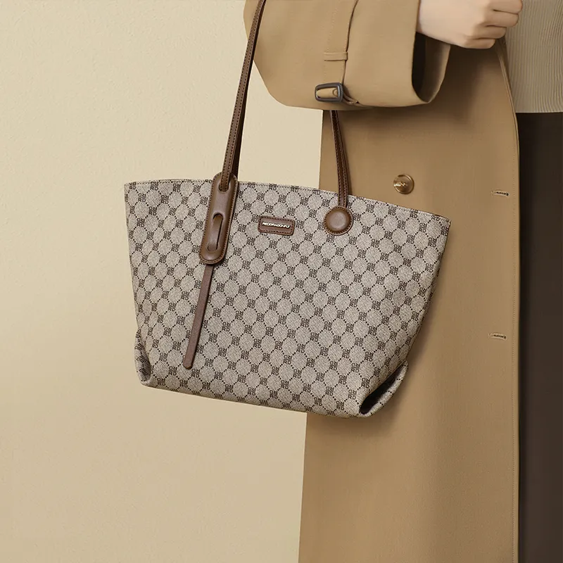 RED DRAGONFLY PVC Tote Bag Shoulder Bag Regular Women's Light Coffee-2