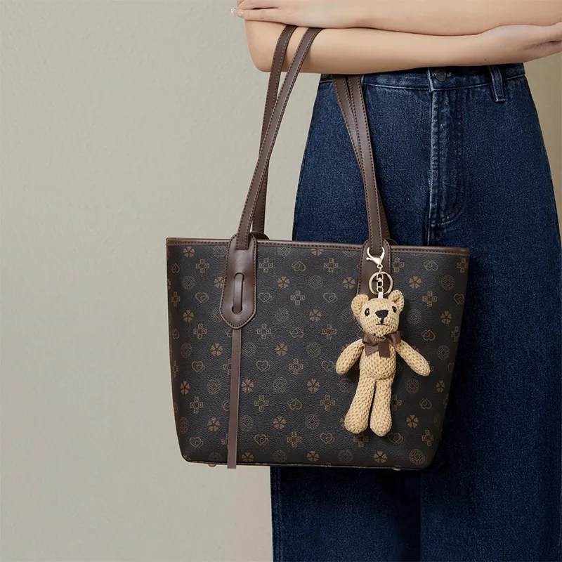 RED DRAGONFLY PVC Tote Commute Versatile Premium Minimalist Large Capacity Underarm Shoulder Bag Women's Multicolor-58