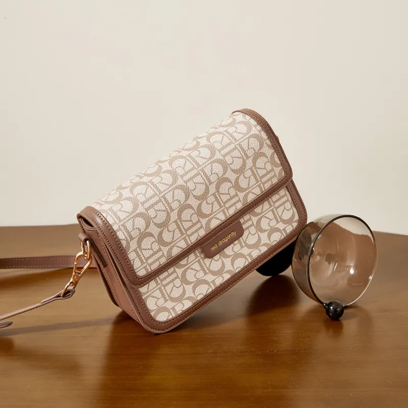 RED DRAGONFLY PVC Shoulder Bag Women's Milk Tea/Caramel-7