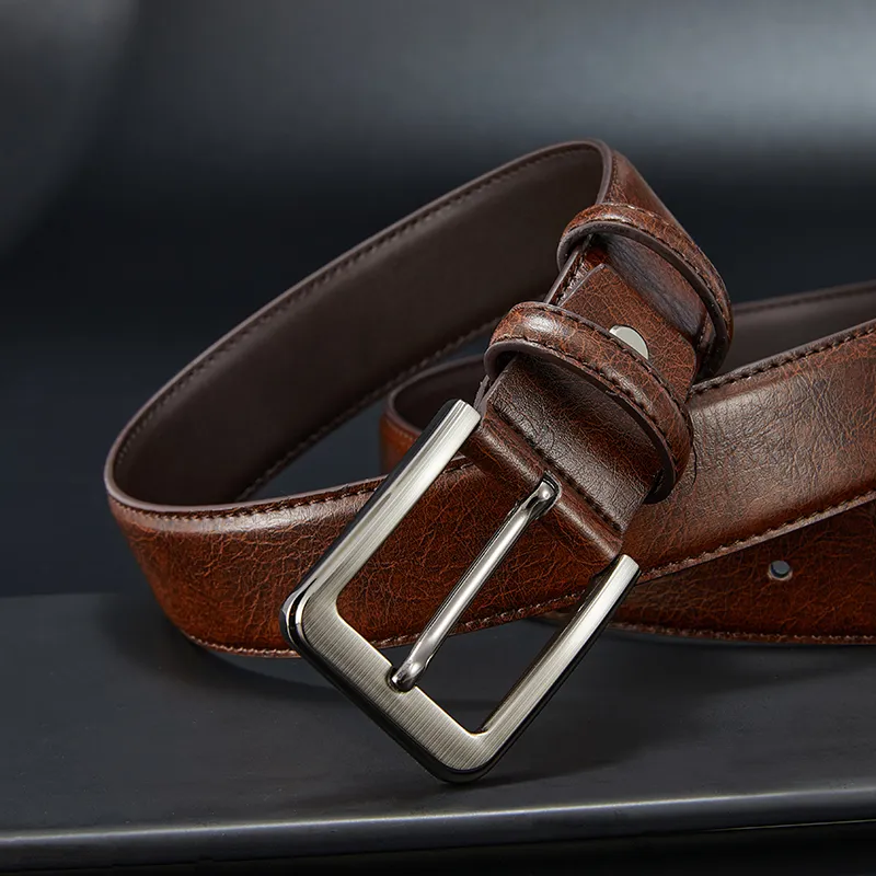 RED DRAGONFLY Cow Leather Belts Unisex Black 3.3cm-13