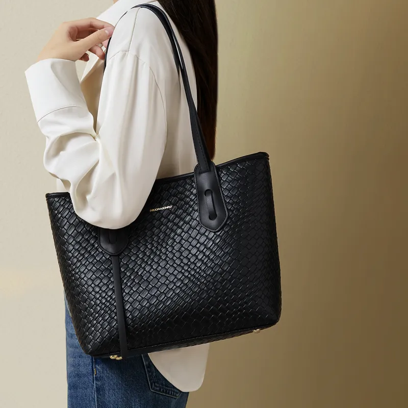RED DRAGONFLY PVC Tote Commute Versatile Premium Minimalist Large Capacity Underarm Shoulder Bag Women's Multicolor-37