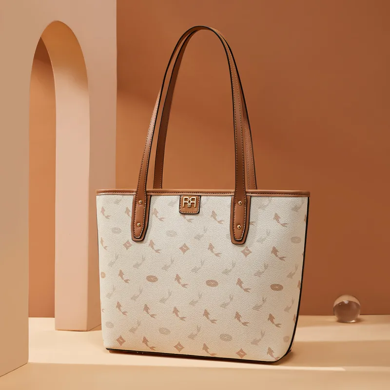 RED DRAGONFLY PVC Tote Commute Versatile Premium Minimalist Large Capacity Underarm Shoulder Bag Women's Multicolor-50